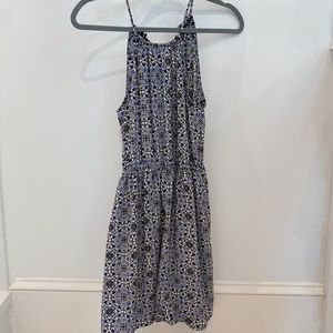 Blue and Black Dress